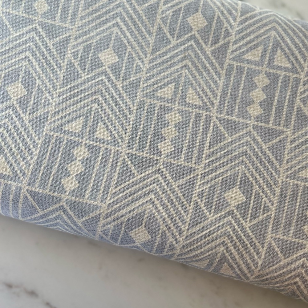 2 yards_Art Deco Home Decor Fabric_Grey/Blue